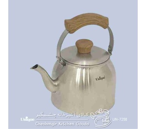 کتری استیل دسته چوبی 3 لیتری یونیک مدل UN-3593