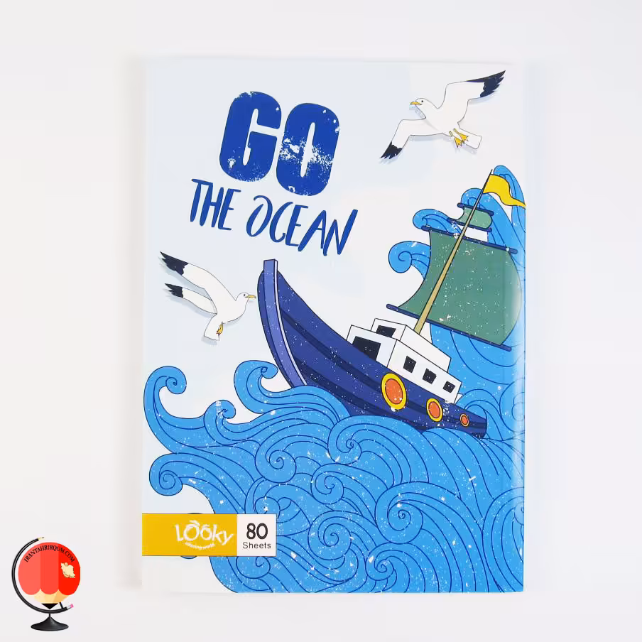 دفتر مشق 80 برگ طرح اقیانوس لوکی
