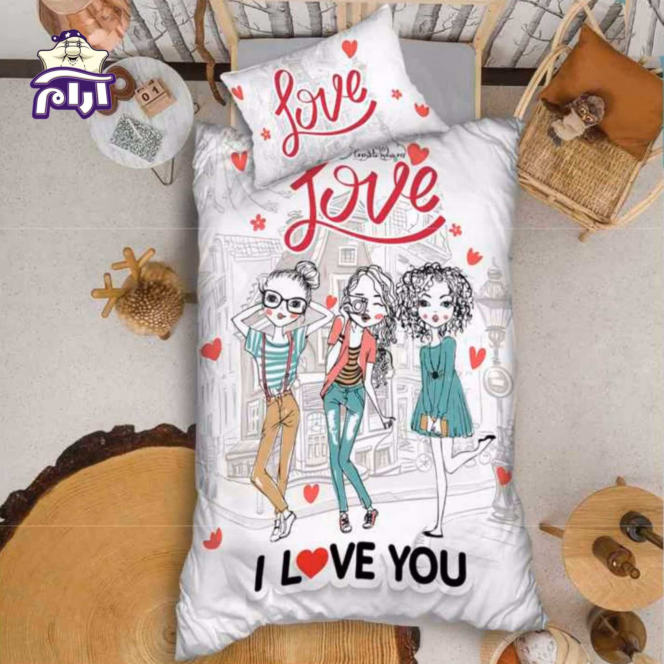 سرویس روتختی لحاف یک نفره سارای 3 تکه کد 1121