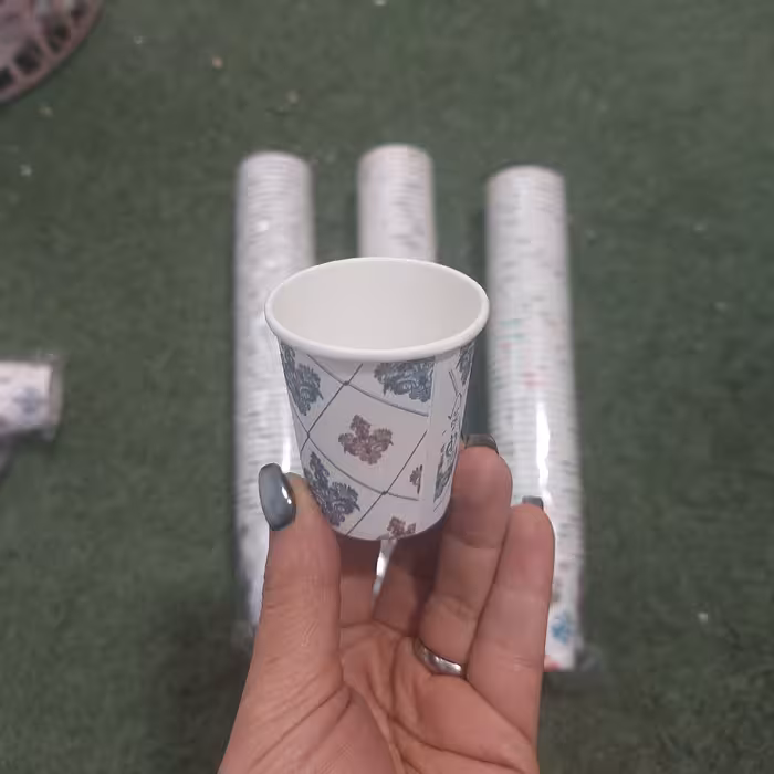 شات کاغذی قهوه  تعداد 50عددی در پلاسکو دهقان