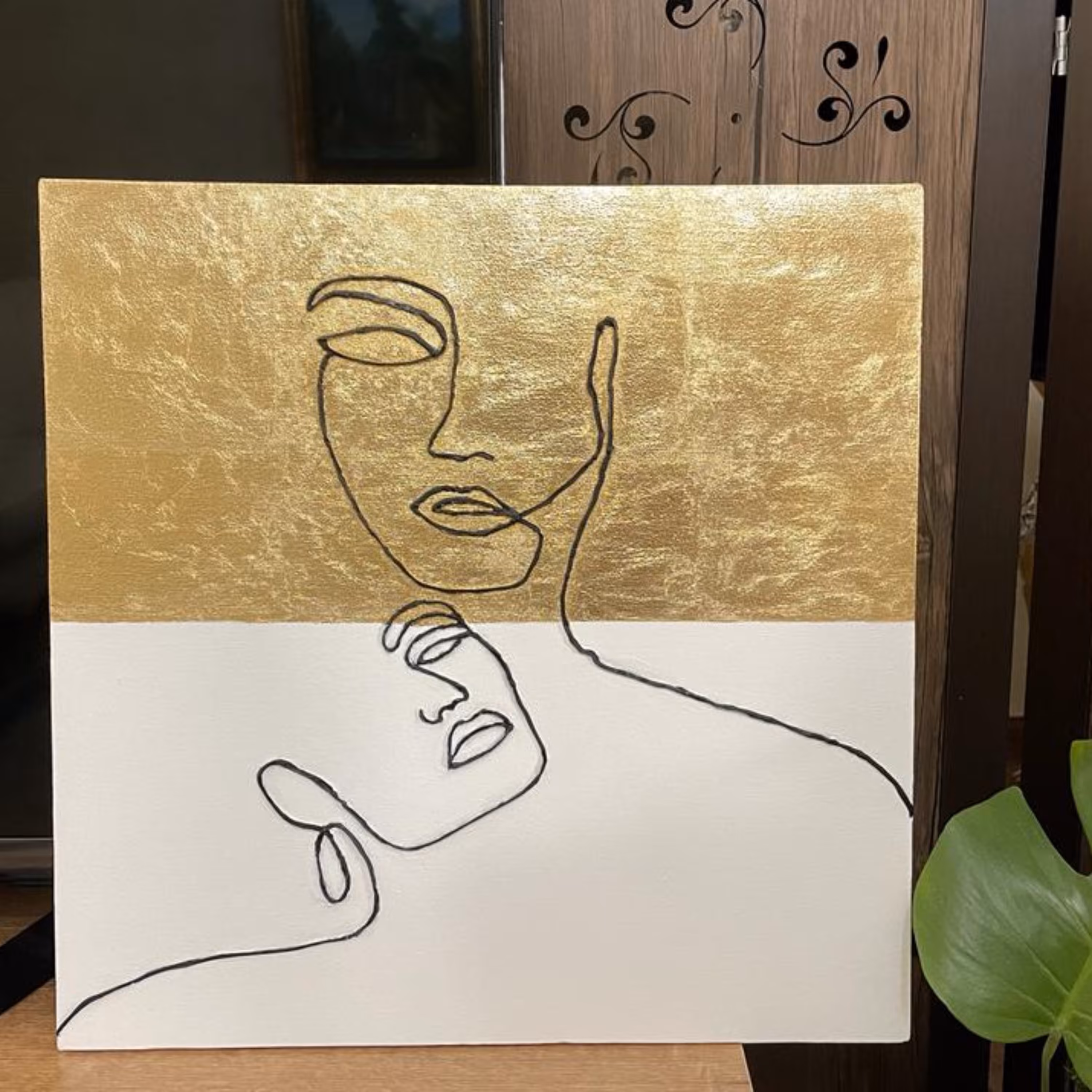 تابلو دکوراتیو ورق طلا