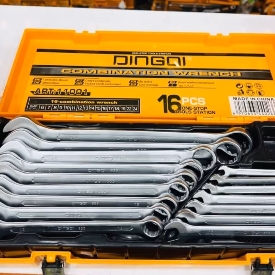 ست اچار 16 عددی جعبه فلزی  دینگی از سایز 6 تا 24 با کیفیت عالی11001