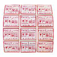 برچسب هشدار آسانکار طرح شکستنی کد F2 بسته 100 عددی 60x40  میلیمتر