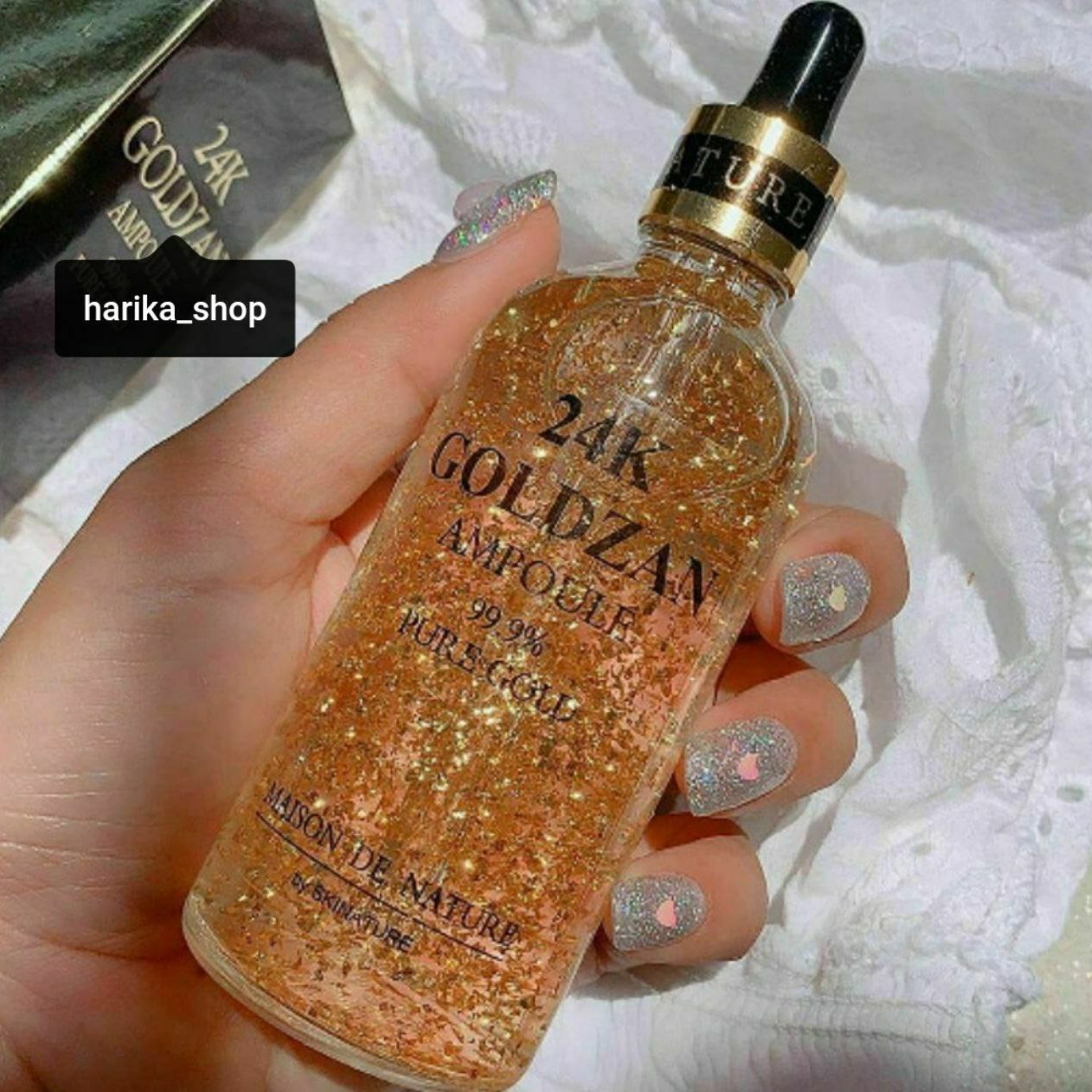 سرم 24k طلا کره ای گلدزان Goldzan اورجینال بارکددار ارسال پس کرایه