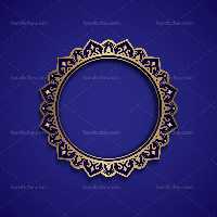 وکتور شمسه طلایی سنتی | گرافیک با طعم تربچه