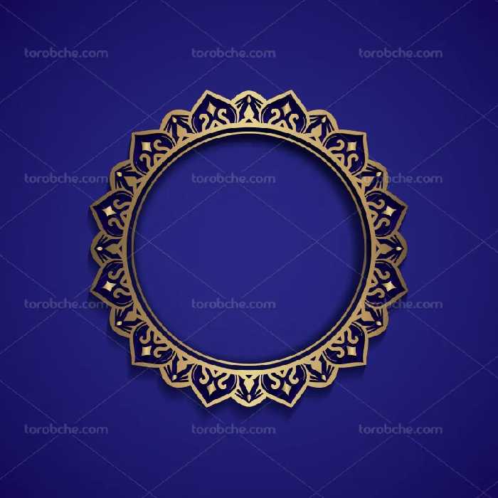 وکتور شمسه طلایی سنتی | گرافیک با طعم تربچه