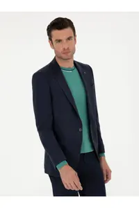 کت آبی مردانه ژاکت FIT SLIM NAVY کاشارل Cacharel
