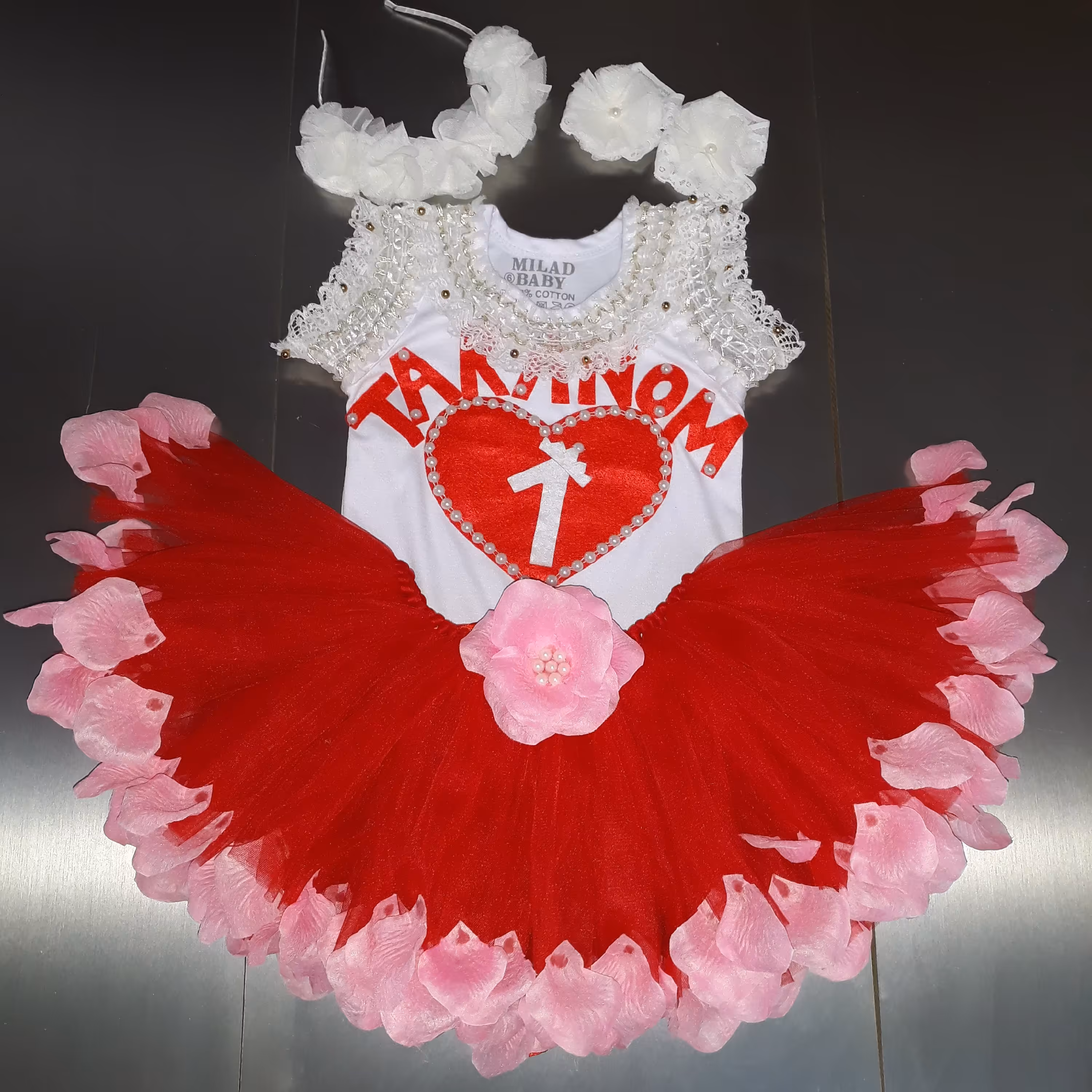 ست توتوی آستین توری