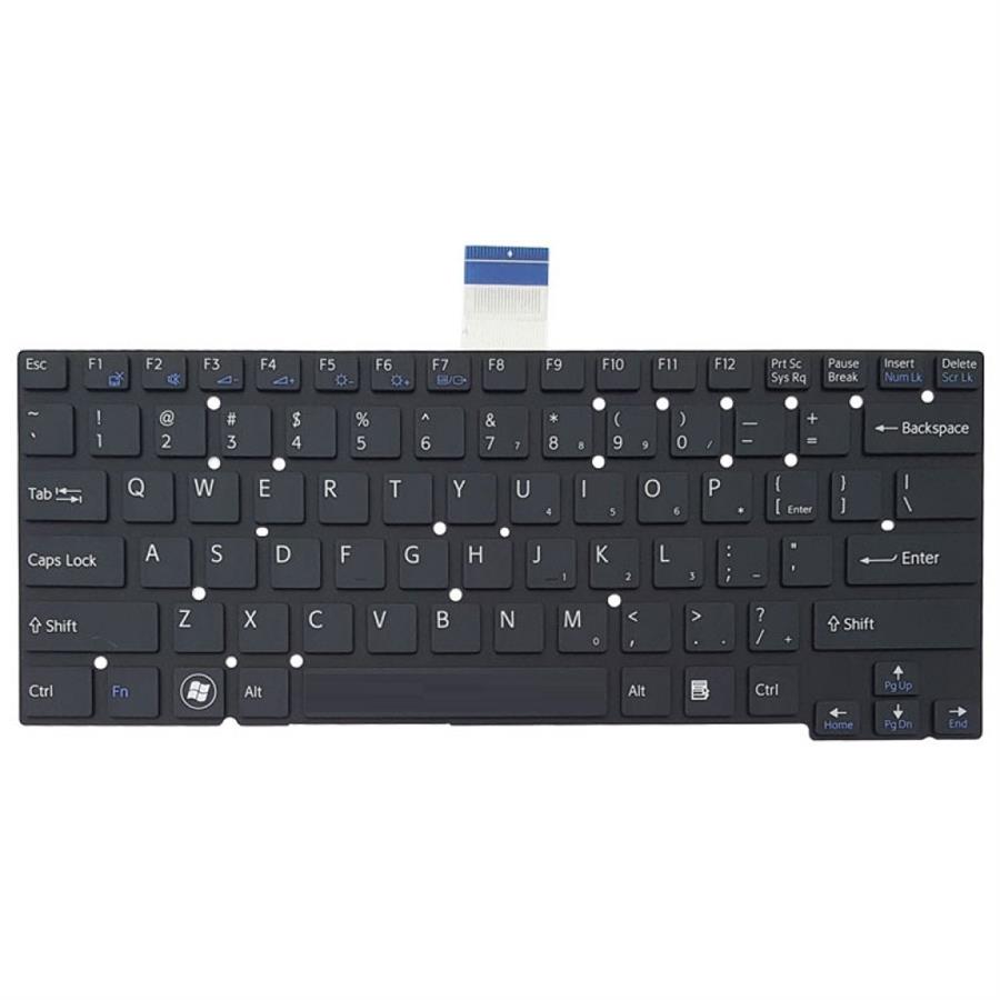 کیبورد لپ تاپ سونی SVT13 مشکی اینترکوچک بدون فریم