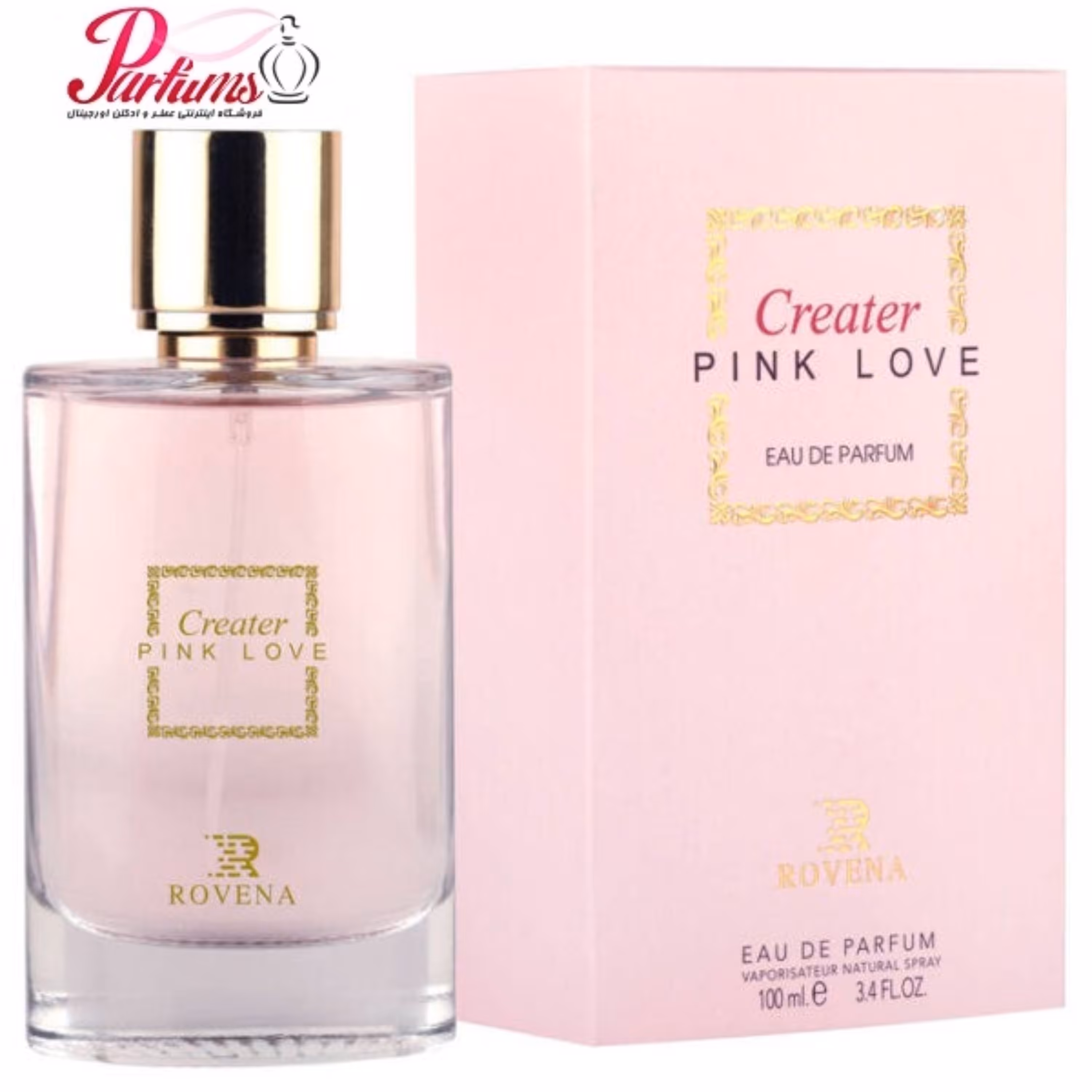 ادکلن روینا ROVENA Creater PINK LOVE (رایحه ادکلن کارتیر بایسر ول Cartier Baiser Vole)