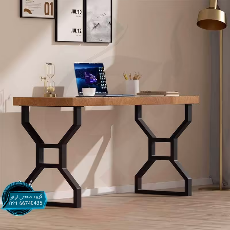 M135 پایه فلزی میز M135 مبلمان اداری - پایه فلزی آماده میز گروه صنعتی نوفر - تولید کننده میز اداری فلزی