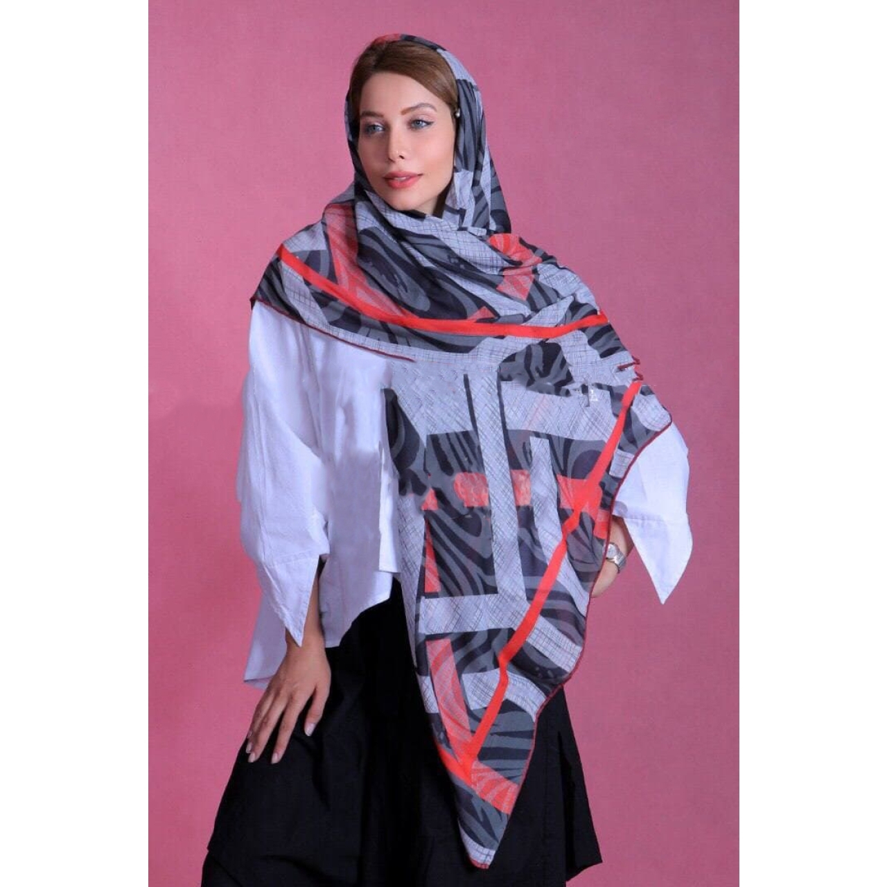 شال زنانه نخی مدل بلکرد
