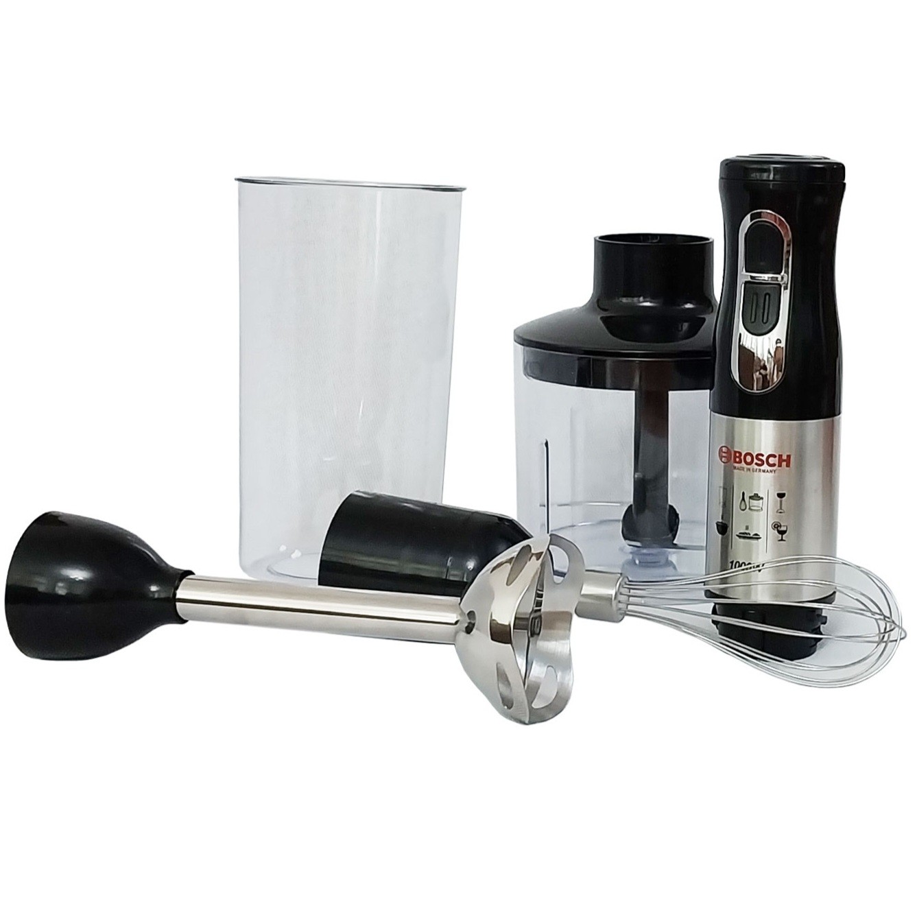 گوشت کوب برقی حرفه ای چهار در یک بوش خردکن همزن 1000وات