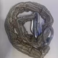 زنجیر فرمان فولادی 10 ضدبرش روکش دار یک متری