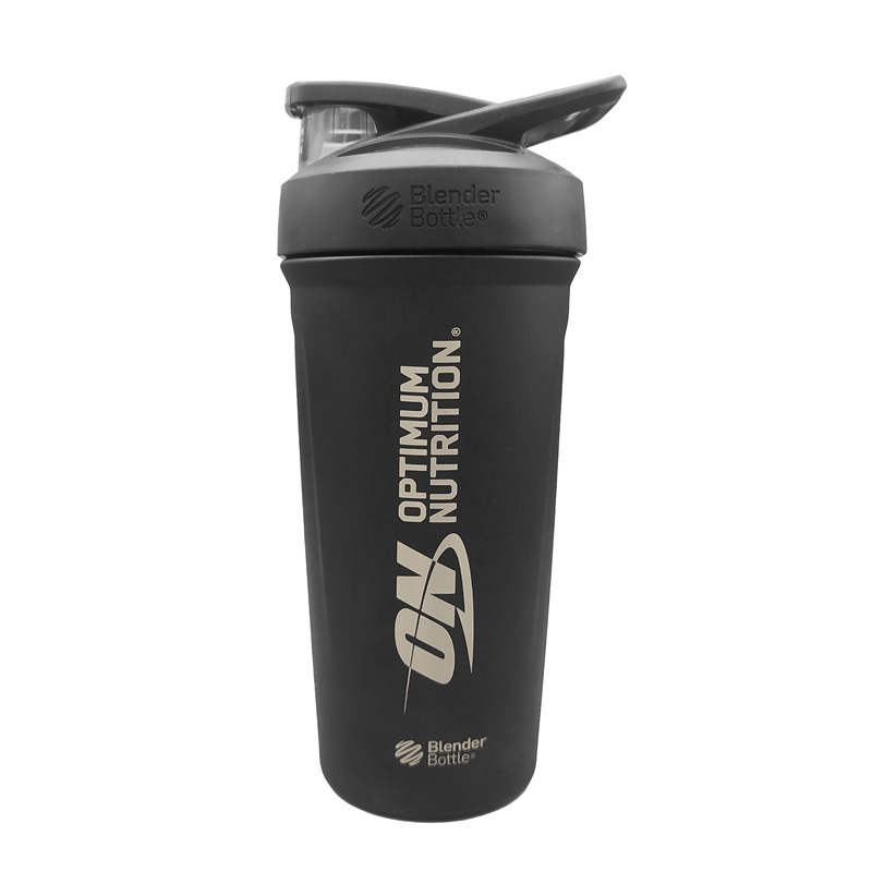 شیکر یک تیکه استیل دو جداره بلندر باتل اورجینال مدل Optimum Nutrition ظرفیت 06 لیتر