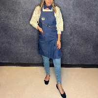 پیشبند استاد کار چین دار