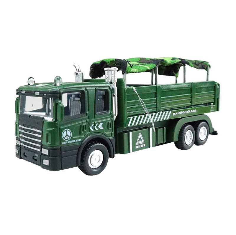 ماشین بازی مدل کامیون باری کد 001 رنگ سبز تیره