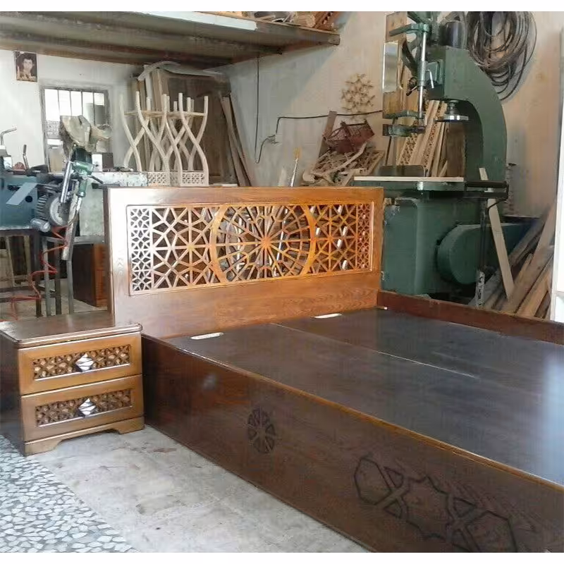 تخت خواب سنتی  دونفره مشبک