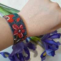 دستبند چرم طبیعی داریو کد br5