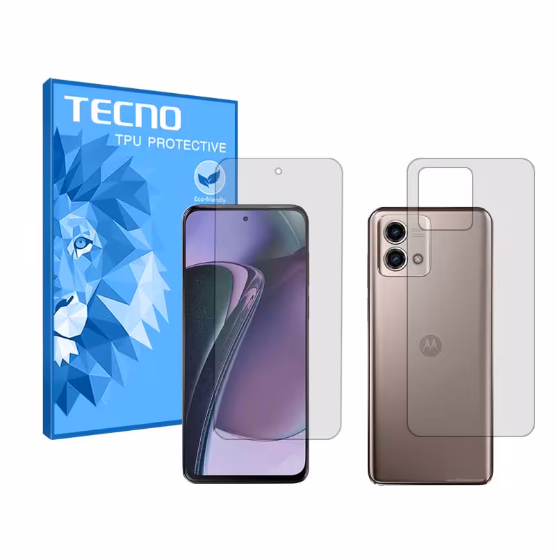گلس صفحه نمایش و پشت گوشی موتورولا Moto G Stylus 5G (2023) مدل هیدروژلی شفاف برند تکنو کد SS
