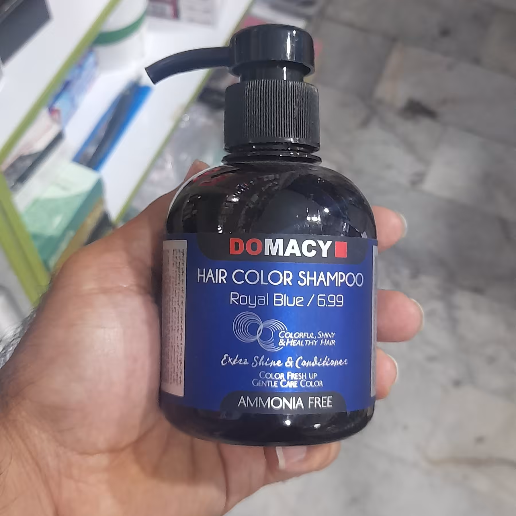 شامپو رنگ دوماسی