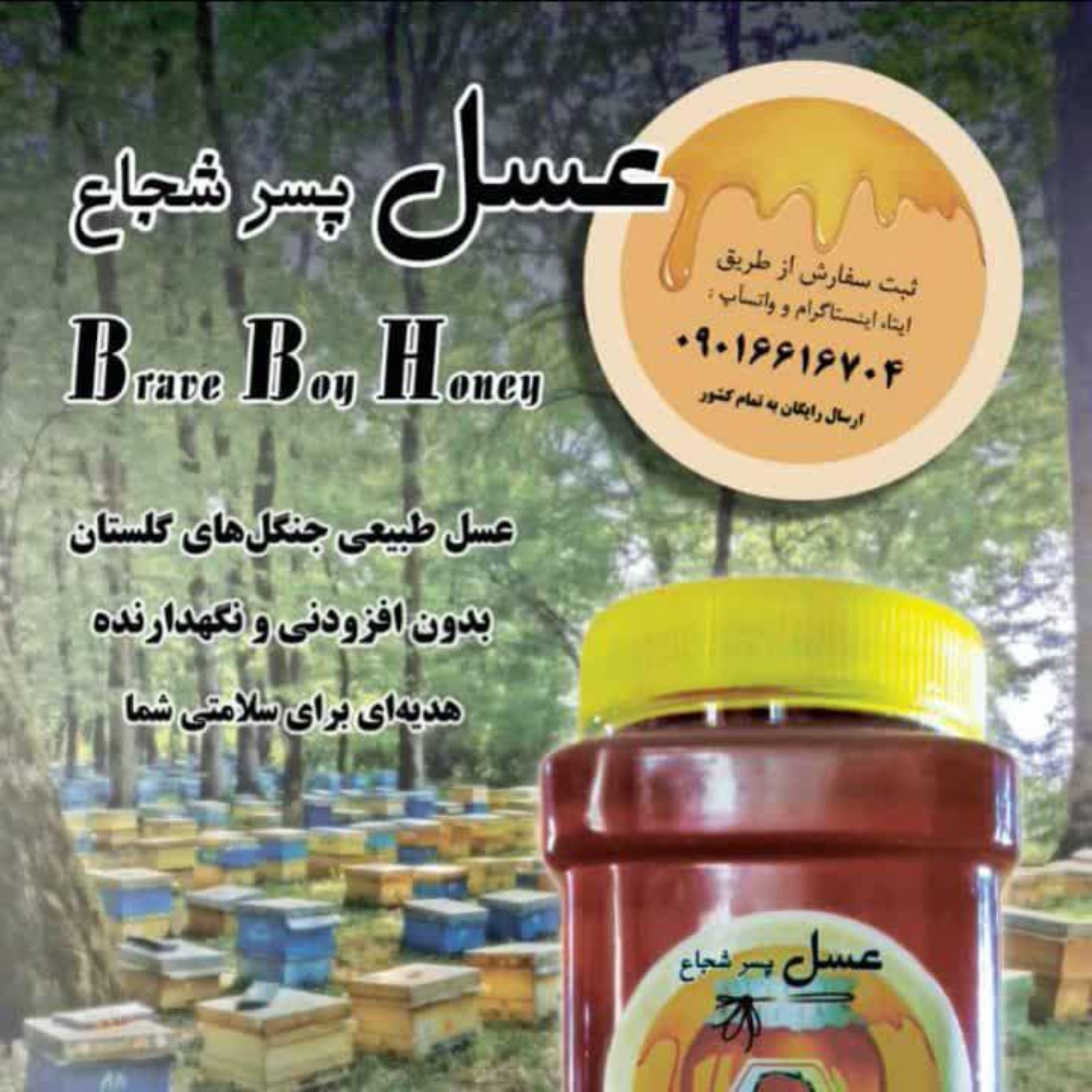 عسل گون 1 کیلویی(مستقیم از زنبوردار) استان سمنان