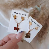 نیم ست پلاک و گوشواره