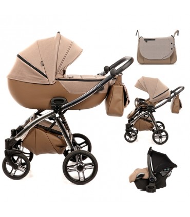 ست 5 تکه کالسکه کرم قهوه ای تاکو مدل Tako Laret Classic