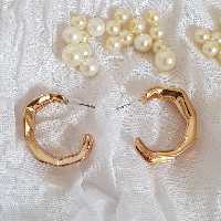  گوشواره روکش طلا حلقه ای از شرکت آلمانی beeline  کد 123