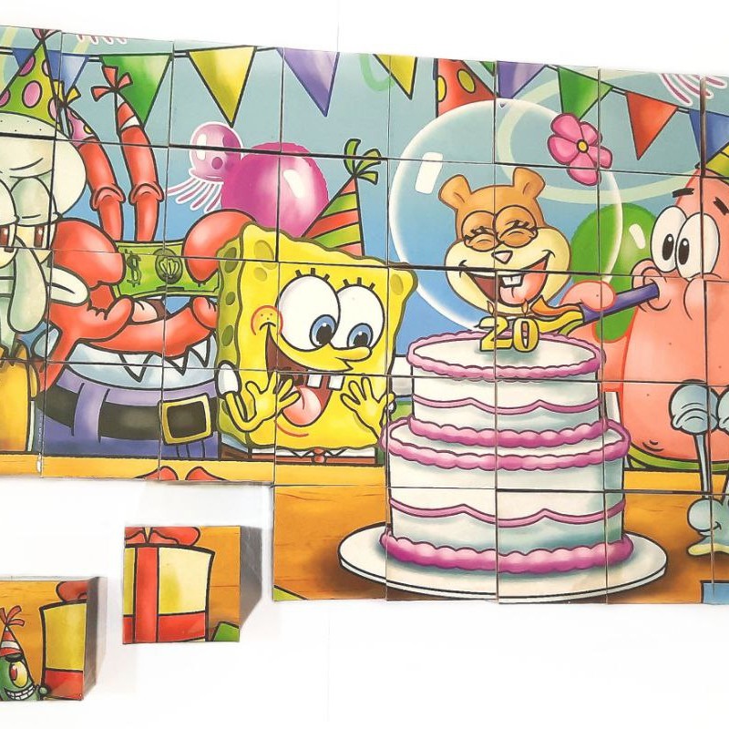 پازل مکعبی  40 تکه  با شش تصویر متفاوت