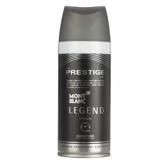 اسپری خوش بو کننده مردانه پرستیژ مدل مونت بلک لجند ماندگاری 24 ساعته