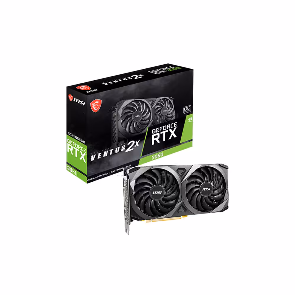 قیمت روز کارت گرافیک (12GB) MSI RTX 3060 VENTUS 2X OC