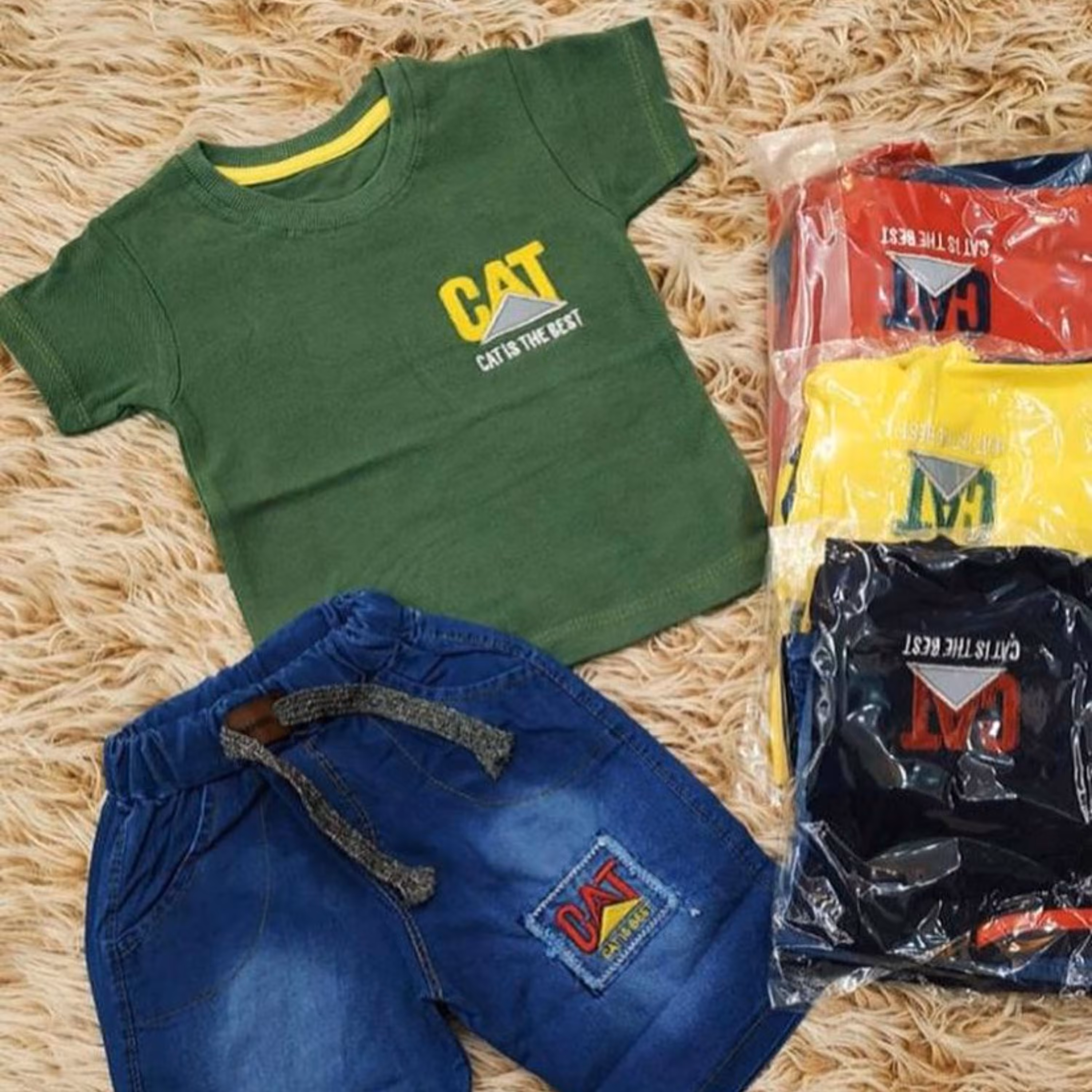 تیشرت وشلوارک لی پسرانه  سایز 35  درتک رنگ بسیار زیبا و جذاب