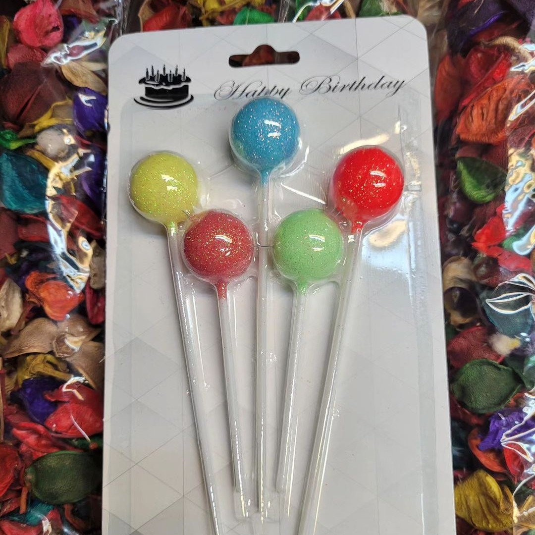 شمع طرح  آبنباتی بسته 5عددی خاص و بسیار خوشرنگ و زیبا