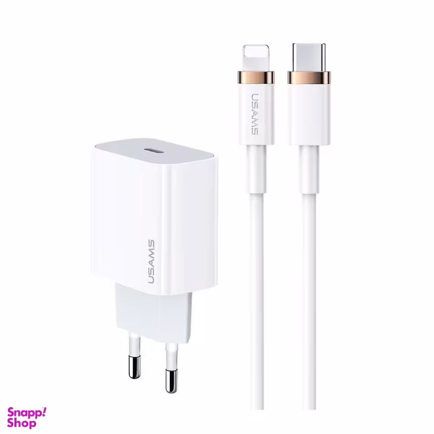 شارژر و کابل لایتنینگ یوسمز مدل T49