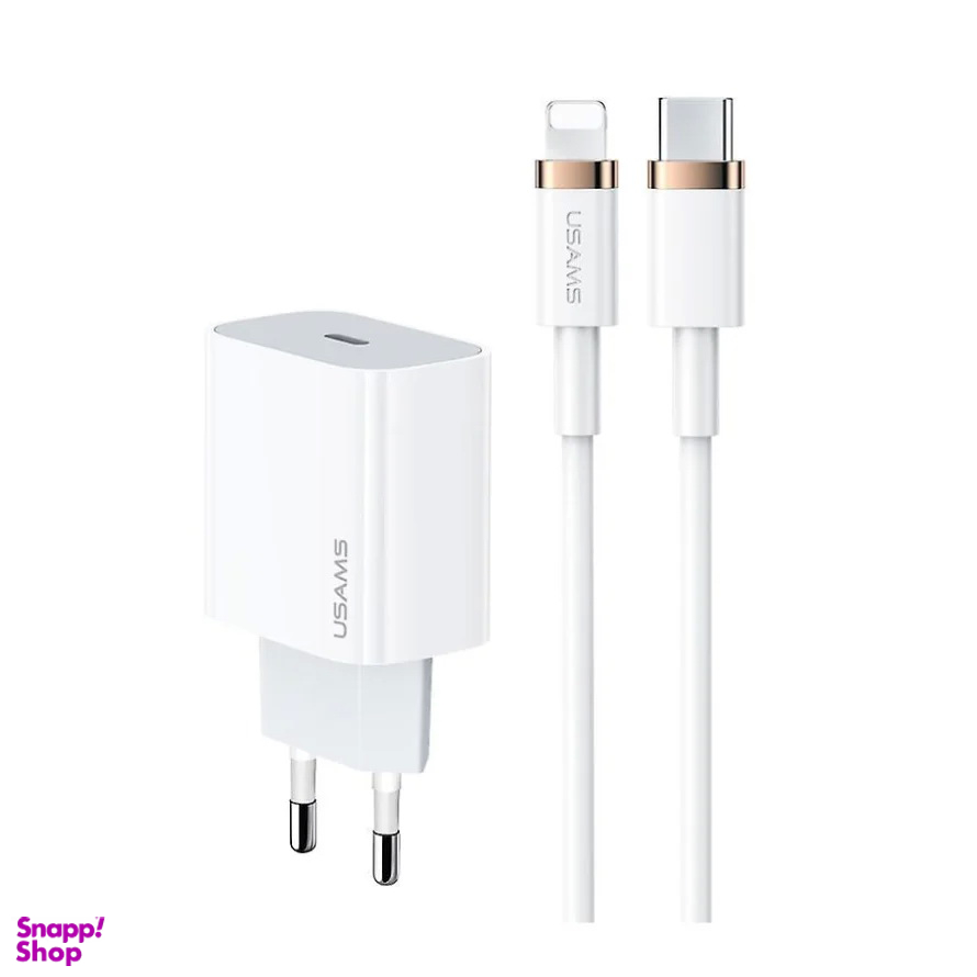 شارژر و کابل لایتنینگ یوسمز مدل T49