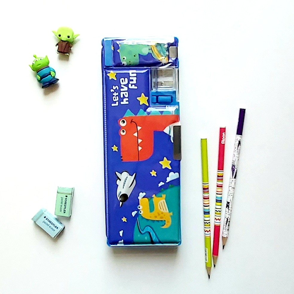 جامدادی کتابی مغناطیسی تراش دار  طرح دایناسور  فضانورد