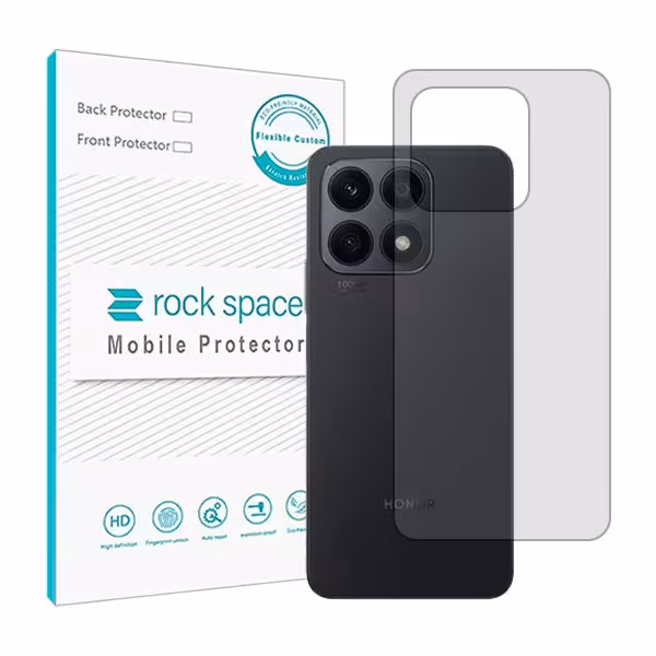 گلس محافظ پشت گوشی آنر X8a مدل نانو هیدروژل شفاف برند راک اسپیس کد S