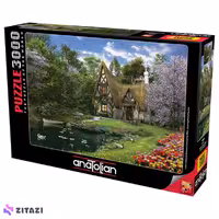 پازل 3000 تکه آناتولین مدل Spring Lake Cottage کد 4900
