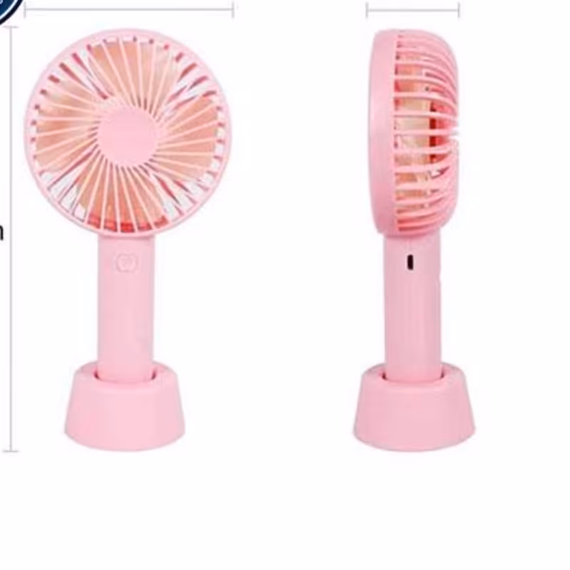 پنکه شارژی دستی دکمه دار  دارای سیم یو اس بی جهت شارژ