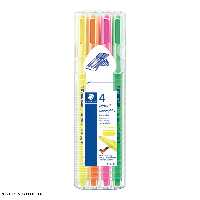 ماژیک هایلایت تریپلاس استدلر  بسته 4 رنگ