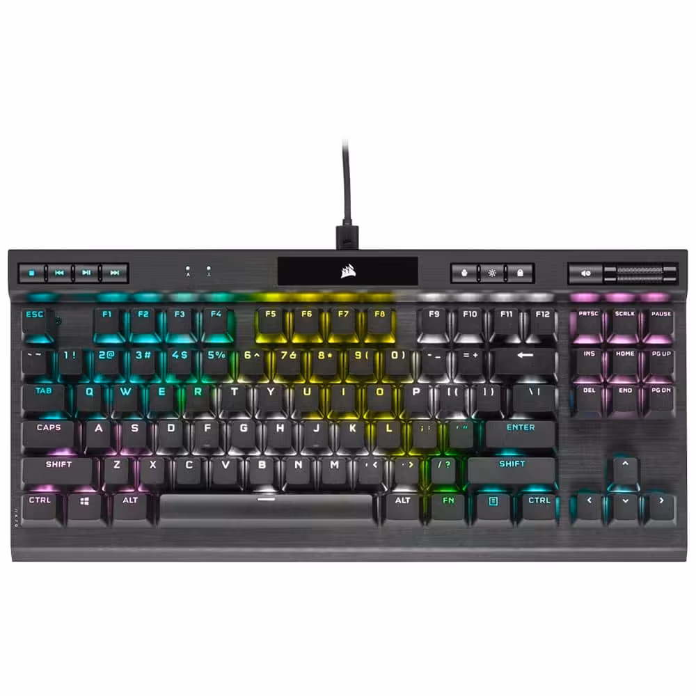 کیبورد گیمینگ کورسیر Corsair K70 RGB TKL Cherry MX Red