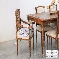 میز ناهار خوری کاجی با صندلی مهسا کد 3