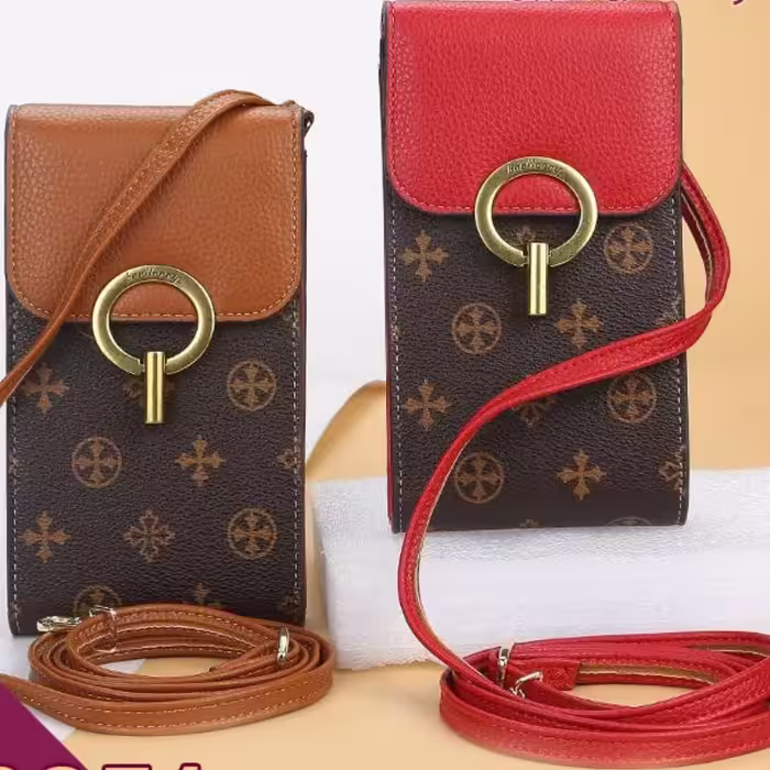 کیف چرم دوشی  دست دوز زنانه