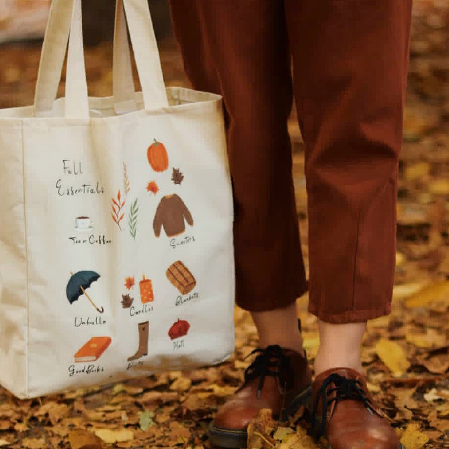 ساک پارچه ای طرح پاییز