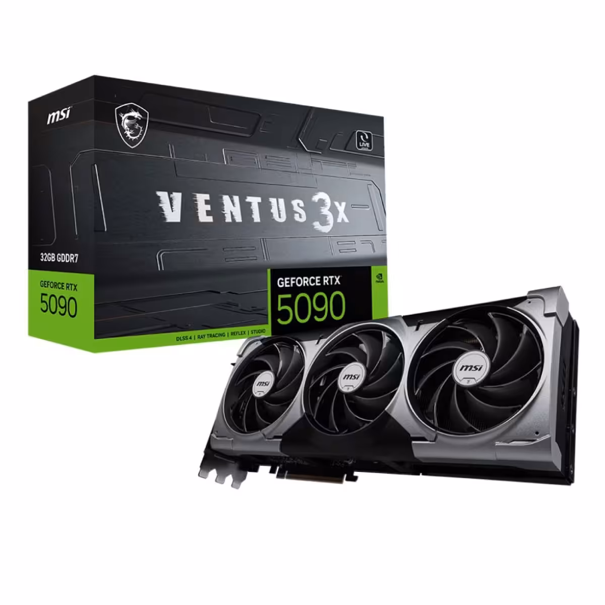 خرید کارت گرافیک MSI RTX 5090 32G Ventus 3X با بهترین قیمت