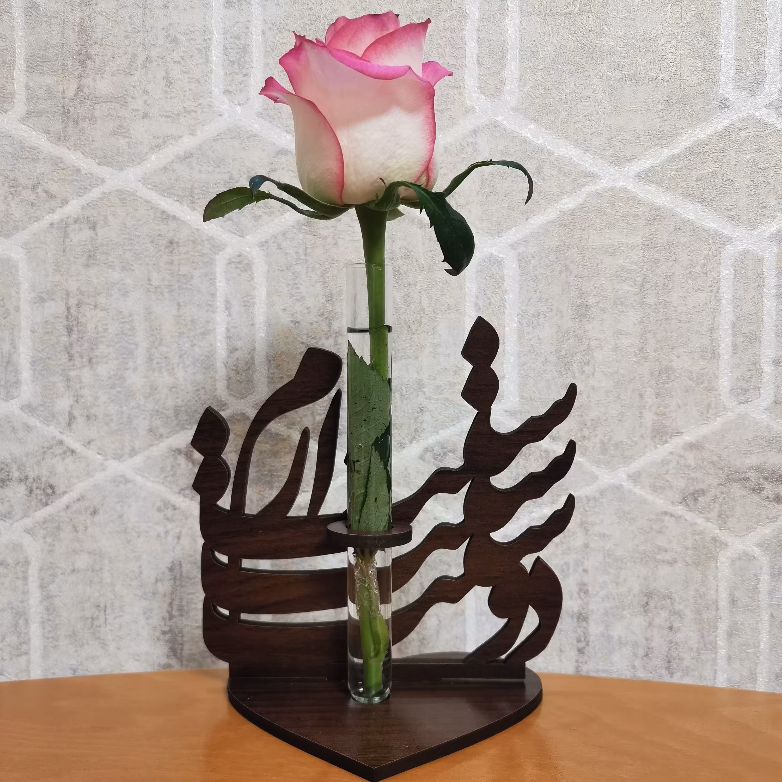 استند گل چوبی