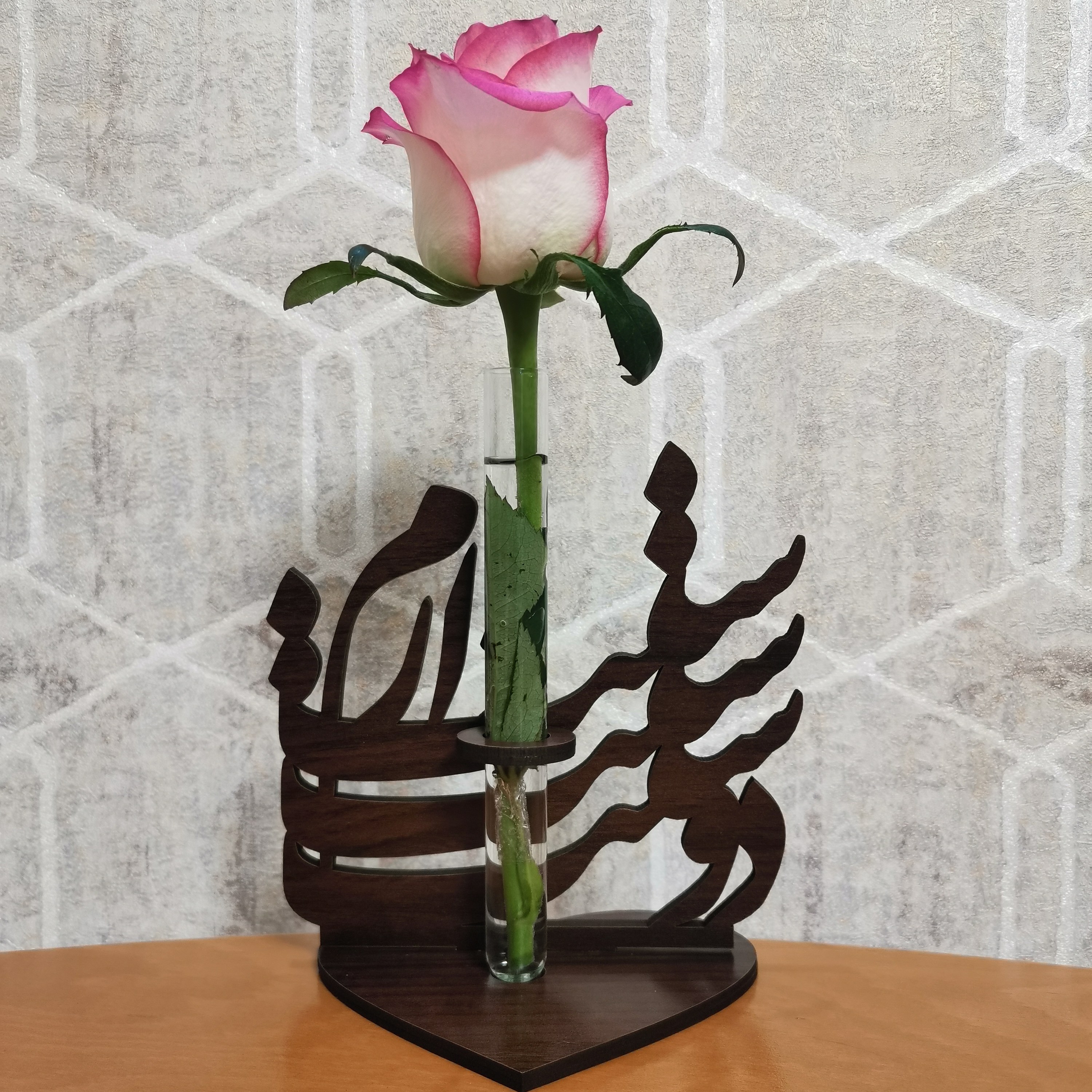 استند گل چوبی