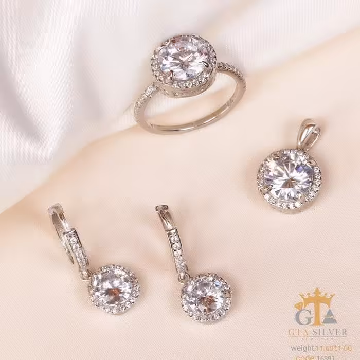 سرویس نقره جواهری ظریف