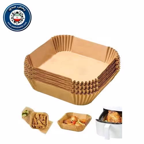 قالب سرخ کن هواپز کاغذی سایز 20 مربع بسته 50 عددی